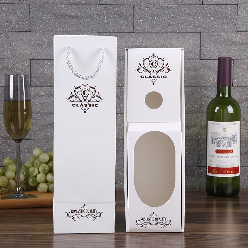 White creative wine box custom | Custom Cardboard Boxes